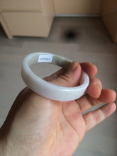 Load image into Gallery viewer, 51mm Certified Type A 100% Natural light purple/brown/white square Jadeite Jade bangle Y152-8073