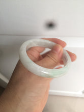 Load image into Gallery viewer, 52mm certified Type A 100% Natural icy light green oval Jadeite Jade bangle AZ45-5053