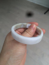 Load image into Gallery viewer, 51mm Certified Type A 100% Natural light purple/brown/white square Jadeite Jade bangle Y152-8073