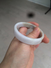 Load image into Gallery viewer, 51mm Certified Type A 100% Natural light purple/brown/white square Jadeite Jade bangle Y152-8073