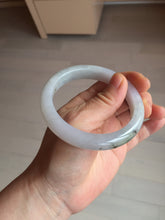 Load image into Gallery viewer, 57.6mm Certified Type A 100% Natural icy watery white purple black brown Jadeite Jade bangle BM21-7700