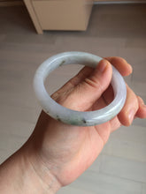 Load image into Gallery viewer, 57.6mm Certified Type A 100% Natural icy watery white purple black brown Jadeite Jade bangle BM21-7700