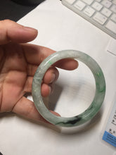 Load image into Gallery viewer, 57mm Certificated sunny green/dark green/white jadeite jade bangle BK119-8242