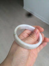 Load image into Gallery viewer, 51mm Certified Type A 100% Natural light purple/brown/white square Jadeite Jade bangle Y152-8073