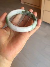 Load image into Gallery viewer, 60.2mm certificated Type A 100% Natural dark green/sunny green/white/purple Jadeite Jade bangle AA102-3268