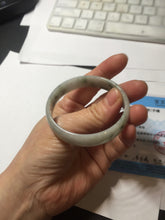 Load image into Gallery viewer, 50.2mm certified 100% natural Type A light green/gray/purple jadeite jade bangle PD202-2389