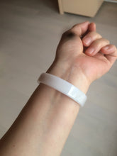 Load image into Gallery viewer, 51mm Certified Type A 100% Natural light purple/brown/white square Jadeite Jade bangle Y152-8073