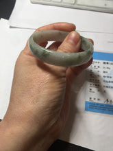 Load image into Gallery viewer, 50.2mm certified 100% natural Type A light green/gray/purple jadeite jade bangle PD202-2389