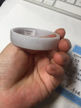 Load image into Gallery viewer, 51mm Certified Type A 100% Natural light purple/white square Jadeite Jade bangle BN92-2723