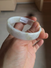 Load image into Gallery viewer, 48.8mm Certified Type A 100% Natural light purple/yellow/white square Jadeite Jade bangle Y151-8064