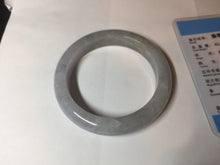 Load image into Gallery viewer, Shopify Only. 57mm Certified Type A 100% Natural icy watery green purple Jadeite Jade bangle BM85-8637