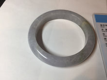 Load image into Gallery viewer, Shopify Only. 57mm Certified Type A 100% Natural icy watery green purple Jadeite Jade bangle BM85-8637