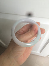 Load image into Gallery viewer, 52mm Certified Type A 100% Natural light green/purple Jadeite Jade bangle Q127-0309