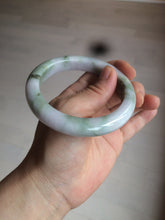 Load image into Gallery viewer, 58.8mm Certified Type A 100% Natural green/purple/brown Jadeite Jade bangle C86-5287