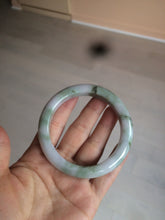 Load image into Gallery viewer, 58.8mm Certified Type A 100% Natural green/purple/brown Jadeite Jade bangle C86-5287