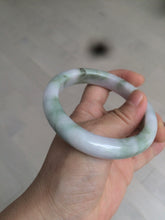 Load image into Gallery viewer, 58.8mm Certified Type A 100% Natural green/purple/brown Jadeite Jade bangle C86-5287