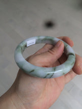 Load image into Gallery viewer, 58.8mm Certified Type A 100% Natural green/purple/brown Jadeite Jade bangle C86-5287
