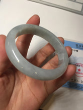 Load image into Gallery viewer, 53.4mm Certified Type A 100% Natural icy watery light green purple jadeite Jade bangle BK121-3399