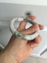Load image into Gallery viewer, 58.8mm Certified Type A 100% Natural green/purple/brown Jadeite Jade bangle C86-5287