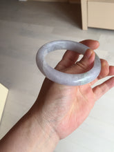 Load image into Gallery viewer, Shopify Only. 57mm Certified Type A 100% Natural icy watery green purple Jadeite Jade bangle BM85-8637