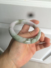 Load image into Gallery viewer, 58.8mm Certified Type A 100% Natural green/purple/brown Jadeite Jade bangle C86-5287