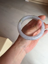 Load image into Gallery viewer, Shopify Only. 57mm Certified Type A 100% Natural icy watery green purple Jadeite Jade bangle BM85-8637