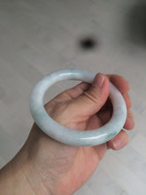 Load image into Gallery viewer, 55mm Certified type A 100% Natural light green/purple/yellow round cut Jadeite bangle AE62-6546