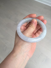 Load image into Gallery viewer, Shopify Only. 57mm Certified Type A 100% Natural icy watery green purple Jadeite Jade bangle BM85-8637