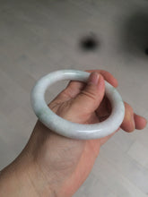 Load image into Gallery viewer, 55mm Certified type A 100% Natural light green/purple/yellow round cut Jadeite bangle AE62-6546