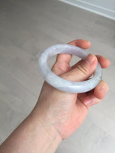 Load image into Gallery viewer, Shopify Only. 57mm Certified Type A 100% Natural icy watery green purple Jadeite Jade bangle BM85-8637