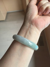 Load image into Gallery viewer, 53.4mm Certified Type A 100% Natural icy watery light green purple jadeite Jade bangle BK121-3399