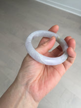 Load image into Gallery viewer, Shopify Only. 57mm Certified Type A 100% Natural icy watery green purple Jadeite Jade bangle BM85-8637