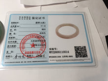 Load image into Gallery viewer, 53.6mm Certified 100% natural Type A dark green gray black(冰油青) round cut jadeite jade bangle AZ176-0514