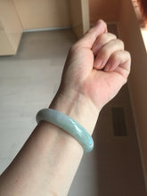 Load image into Gallery viewer, 53.4mm Certified Type A 100% Natural icy watery light green purple jadeite Jade bangle BK121-3399