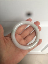 Load image into Gallery viewer, 55mm Certified type A 100% Natural light green/purple/yellow round cut Jadeite bangle AE62-6546