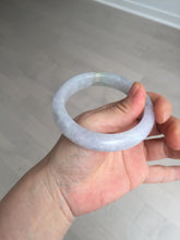 Load image into Gallery viewer, Shopify Only. 57mm Certified Type A 100% Natural icy watery green purple Jadeite Jade bangle BM85-8637