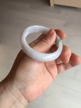 Load image into Gallery viewer, 52mm certified type A100% Natural green purple oval Jadeite Jade bangle BM34-0270
