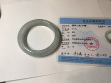 Load image into Gallery viewer, 53.4mm Certified Type A 100% Natural icy watery light green purple jadeite Jade bangle BK122-3397