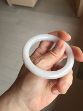 Load image into Gallery viewer, 52.5mm Type A 100% Natural light pink/purple round cut Jadeite Jade bangle BH126-8037