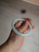 Load image into Gallery viewer, 56.5mm 100% natural type A light green/white jadeite jade bangle AE64