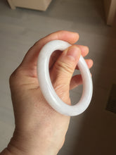 Load image into Gallery viewer, 52.5mm Type A 100% Natural light pink/purple round cut Jadeite Jade bangle BH126-8037