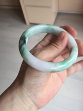 Load image into Gallery viewer, 57mm certified 100% natural type A sunny green/purple/yellow jadeite jade bangle BN101-7704