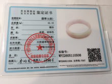 Load image into Gallery viewer, 52.4mm Certified 100% natural Type A half dark green gray black(油青) half light purple Breeze of Provence series((普罗旺斯的风)) square jadeite jade bangle AZ177-0508