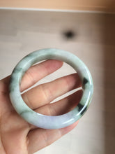 Load image into Gallery viewer, 55.3mm certified Type A 100% Natural dark green/purple/yellow Jadeite Jade bangle AZ41-4099