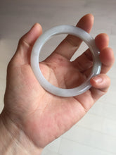 Load image into Gallery viewer, 54.6mm Certified 100% natural Type A white/green/purple jadeite jade bangle AM33-0255