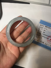 Load image into Gallery viewer, 53.4mm Certified Type A 100% Natural icy watery light green purple jadeite Jade bangle BK122-3397