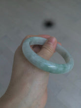 Load image into Gallery viewer, 57.5mm certified 100% natural type A light green/white jadeite jade bangle Q122-0037