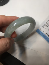 Load image into Gallery viewer, 53.4mm Certified Type A 100% Natural icy watery light green purple jadeite Jade bangle BK122-3397