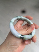 Load image into Gallery viewer, 55.3mm certified Type A 100% Natural dark green/purple/yellow Jadeite Jade bangle AZ41-4099