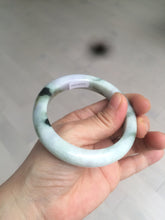 Load image into Gallery viewer, 55.3mm certified Type A 100% Natural dark green/purple/yellow Jadeite Jade bangle AZ41-4099